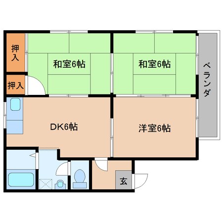 桜井駅 徒歩14分 1階の物件間取画像